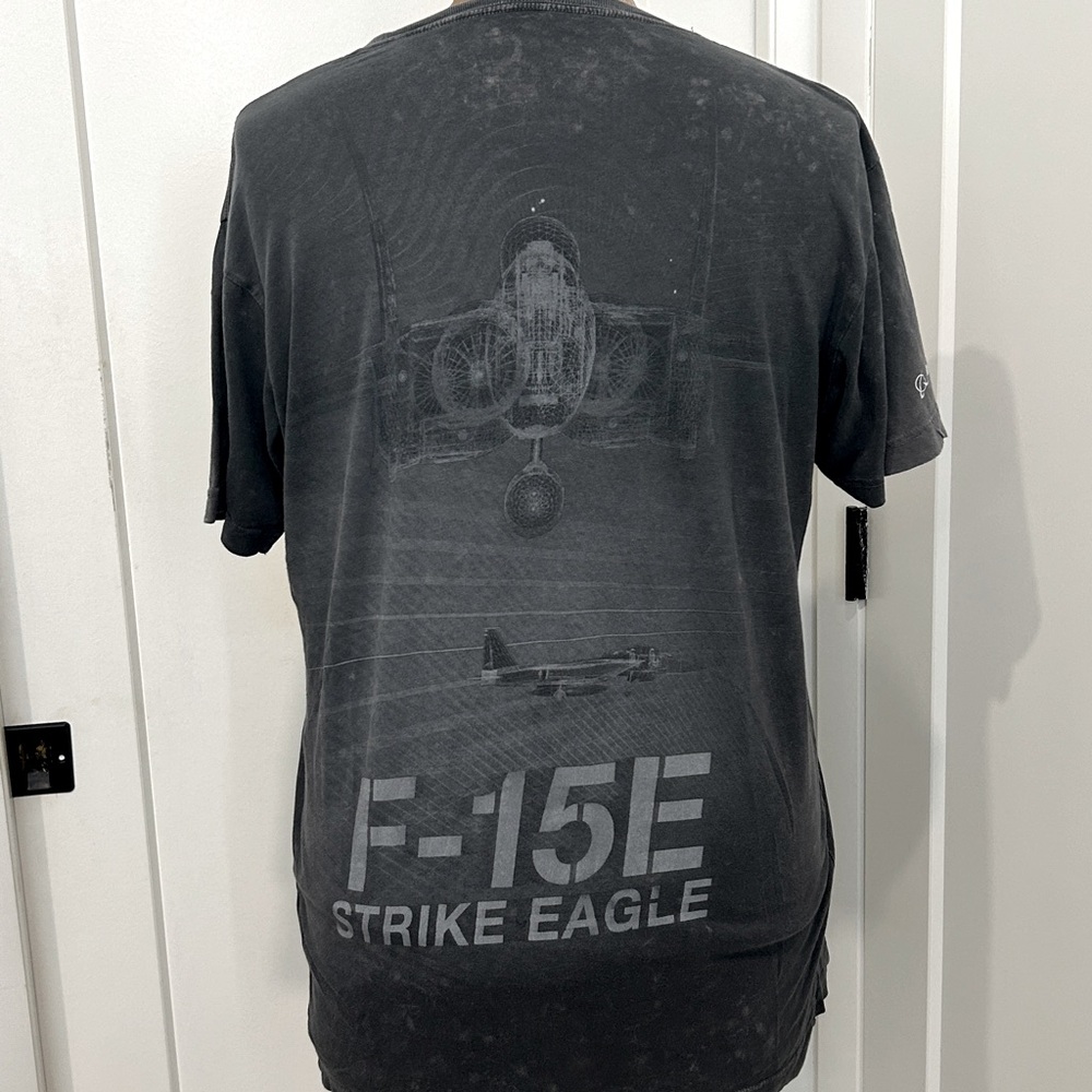 Boeing F-15E Strike Eagle 💯% Cotton T-Shirt Made in USA |Size Large